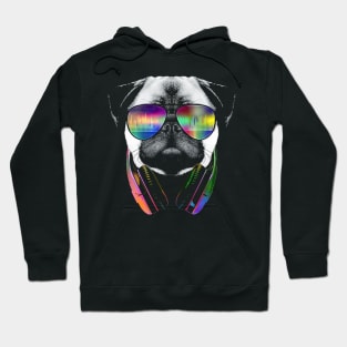 Dog Pug Music Hoodie